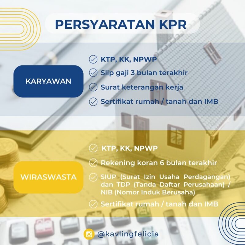 Persyaratan punya Rumah dikavling Felicia cibitung